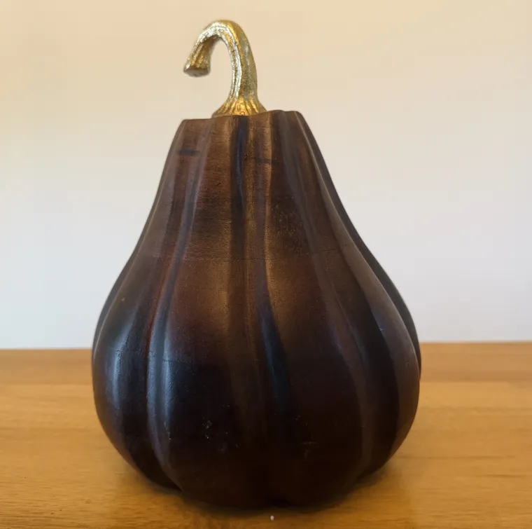 Wooden pumpkin